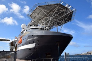 Olympic Challenger im Hafen von Scalloway