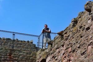 Michael Moll auf Tantallon Castle