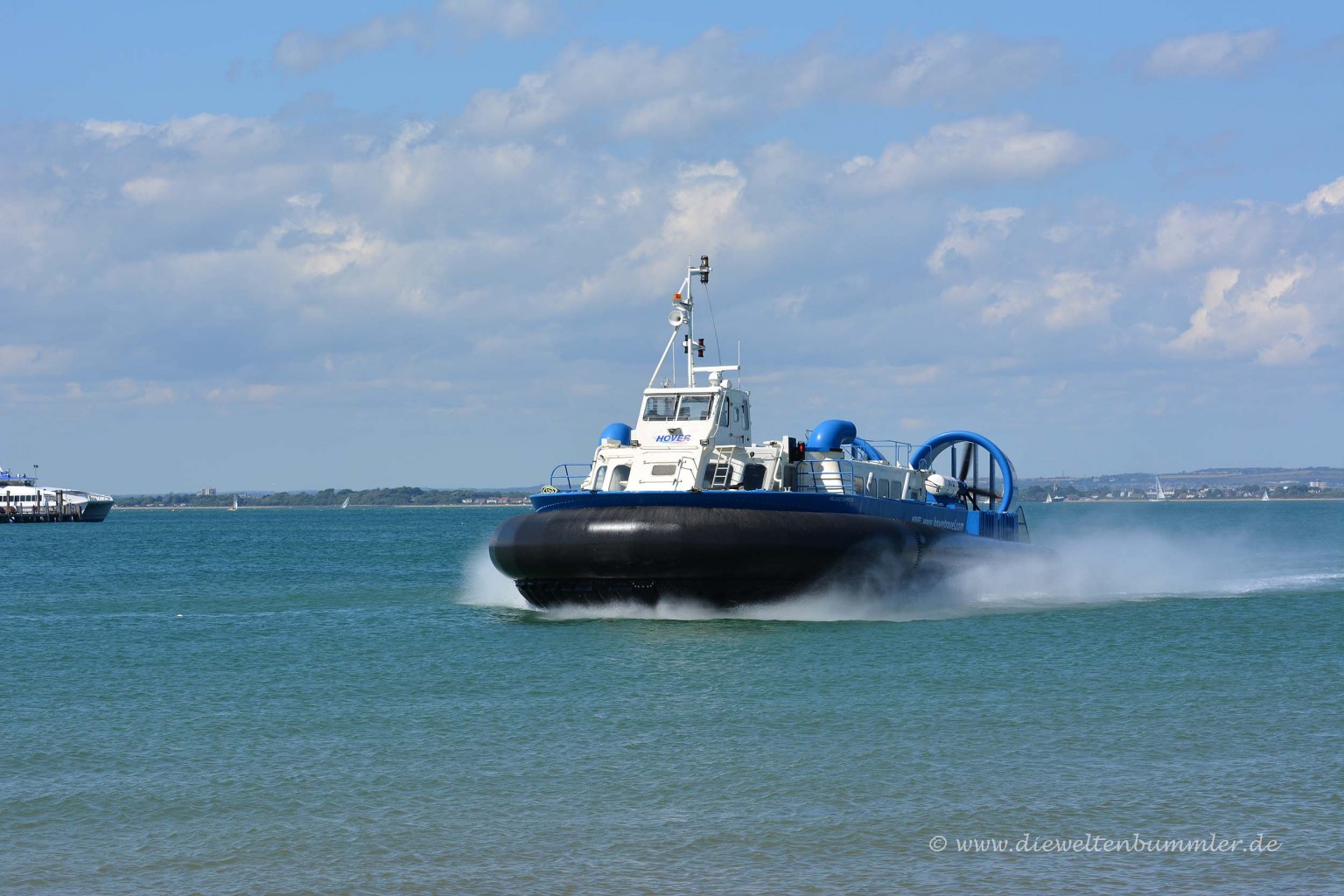 Hovercraft von der Isle of Wight nach Portsmouth