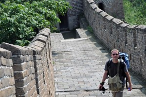 Michael Moll auf der chinesischen Mauer
