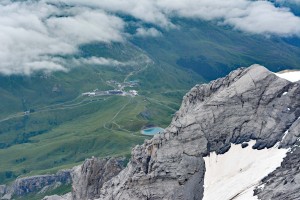 Blick auf den Fallbodensee vom Jungfraujoch aus