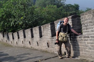 Michael Moll auf der chinesischen Mauer