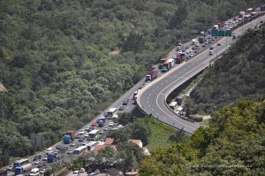 Stau auf der chinesischen Autobahn