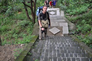 Steile Treppen in Mutianyu