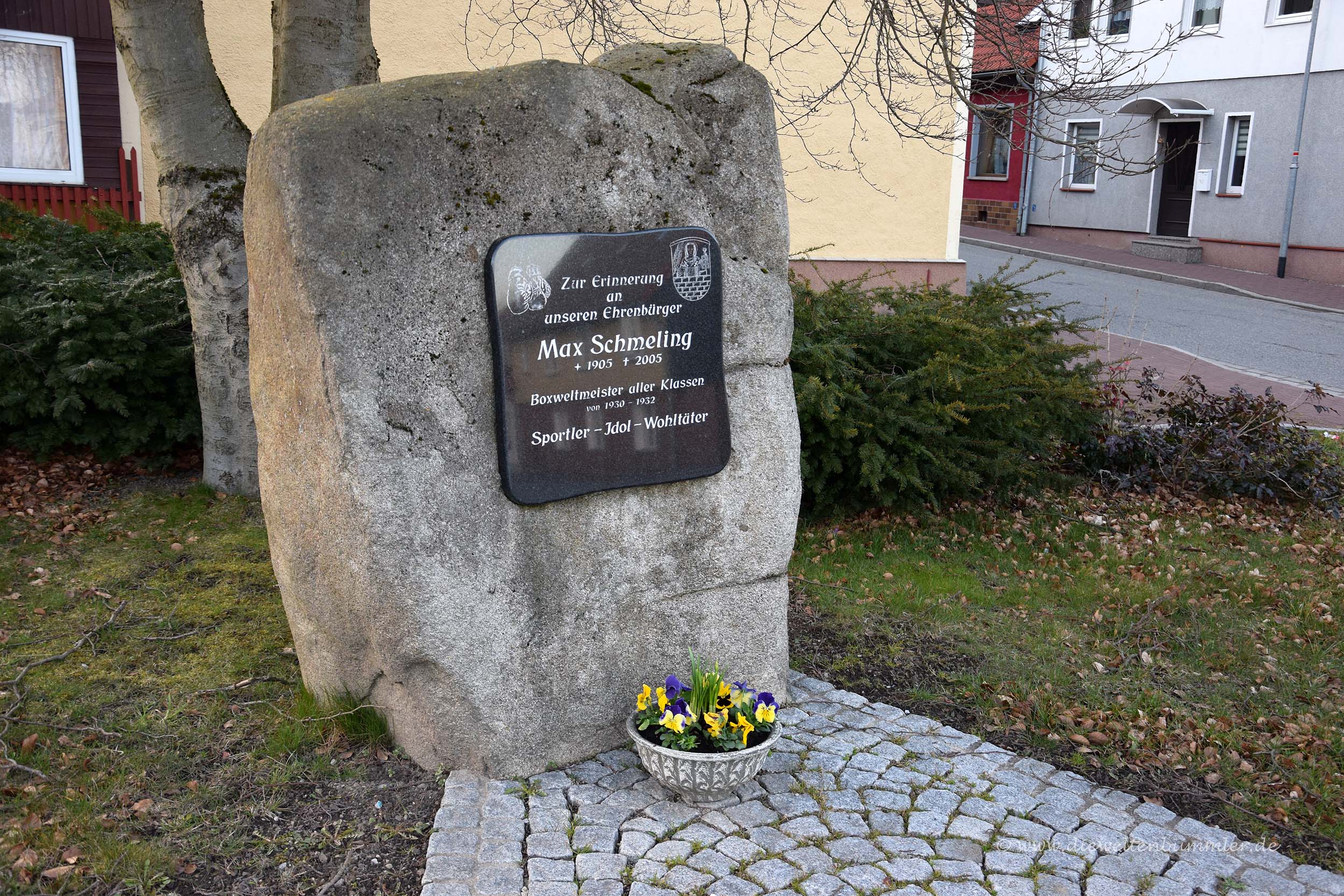 Denkmal für Max Schmeling in Benneckenstein