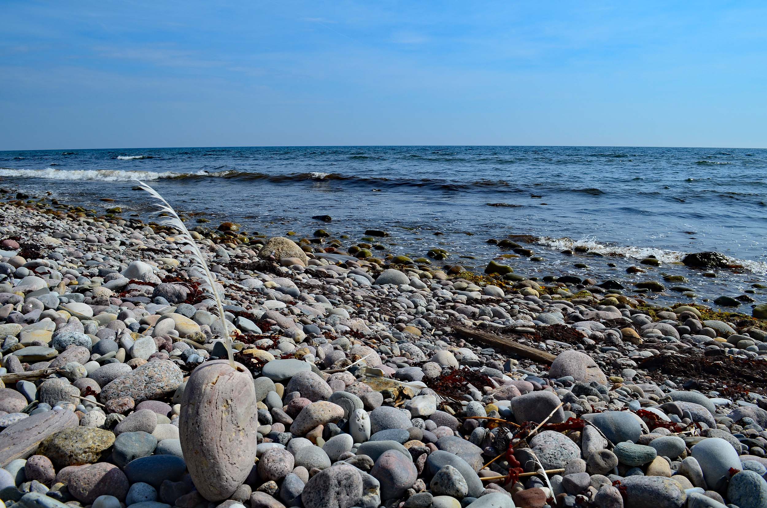 Kieselstrand in Schweden