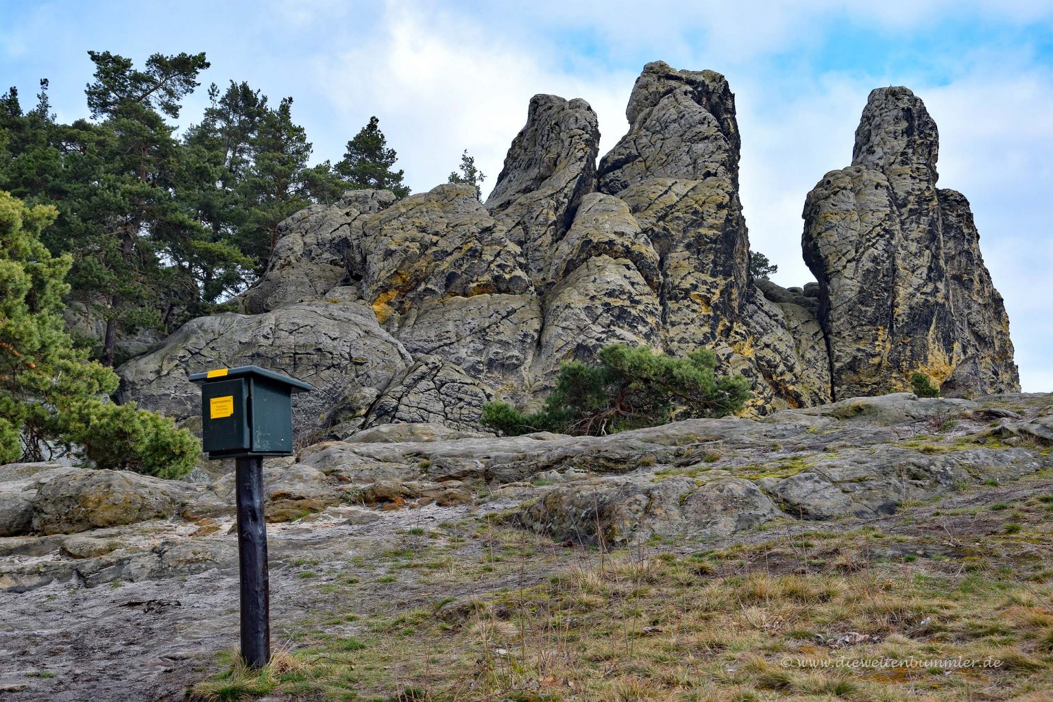 Teufelsmauer mit Stempelkasten