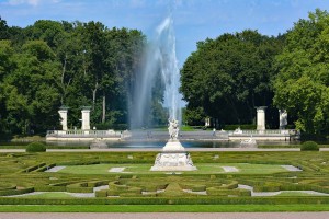 Wasserfontäne am Schloss Nordkirchen