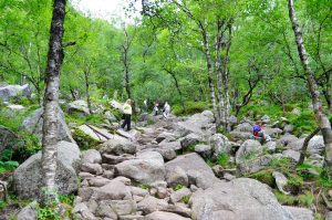 Einige Felsen sind zu überwinden