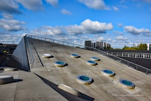Das Dach von Godsbanen ist begehbar