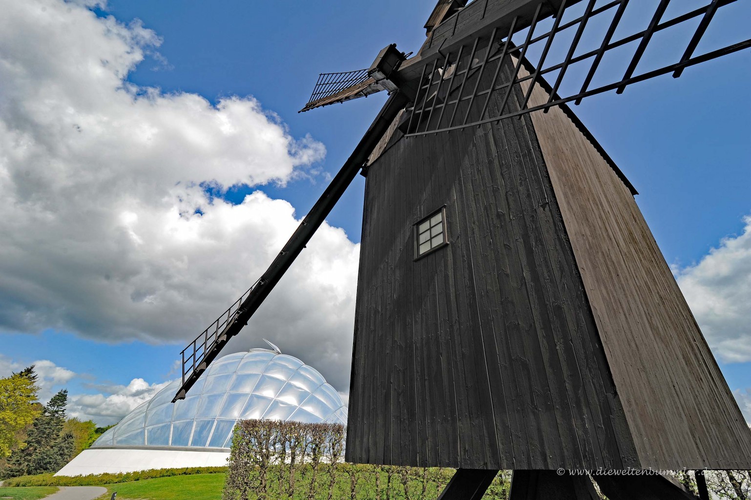 Windmühle und Botanischer Garten in Aarhus