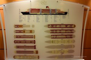 Deckplan der Queen Mary 2