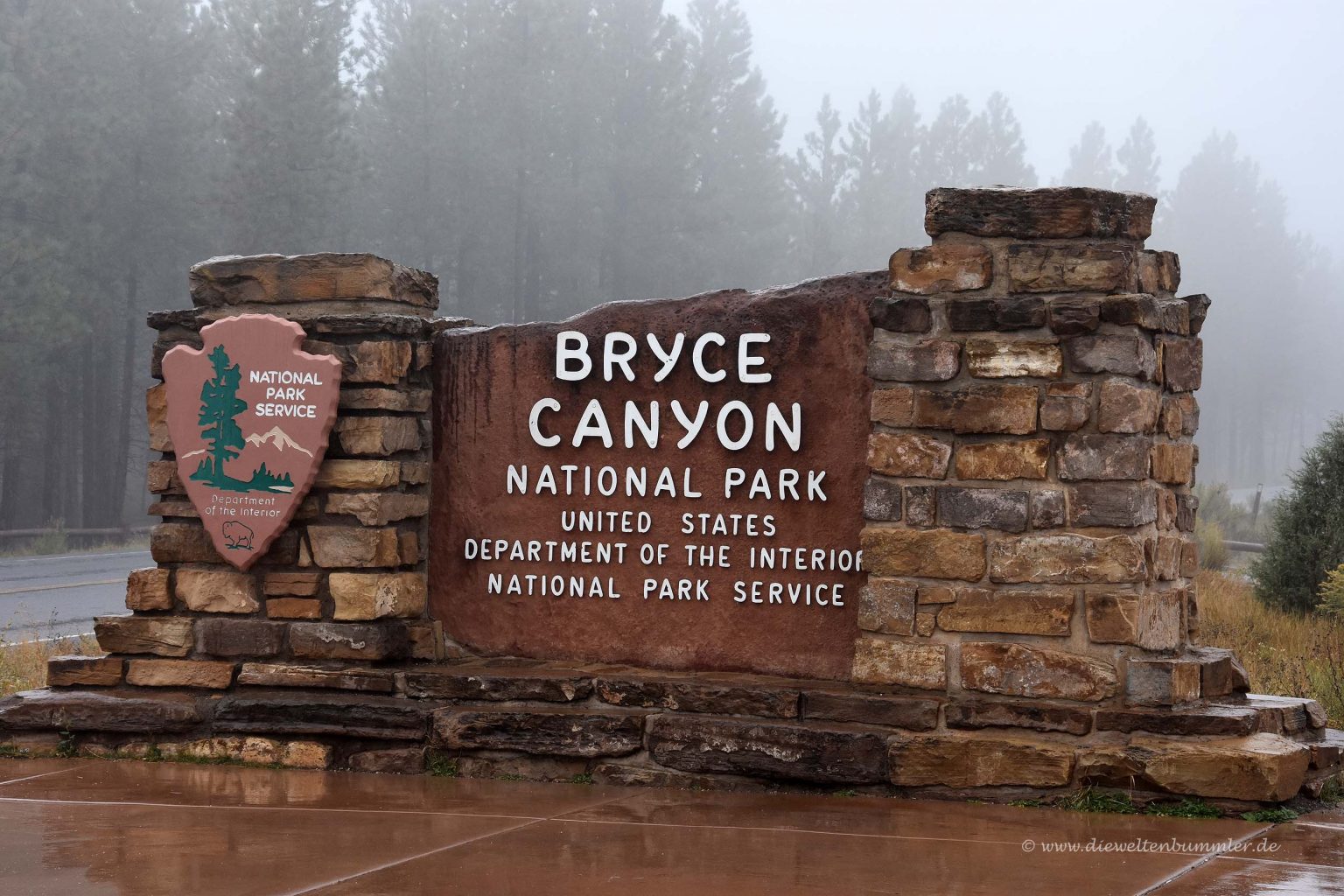 Eingang zum Bryce Canyon Nationalpark