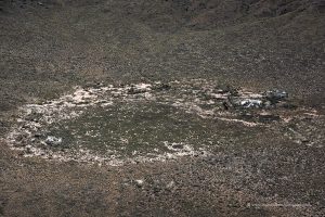 Einschlagstelle des Kraters