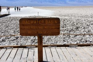 Badwater Basin unter dem Meeresniveau