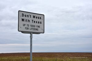Do not mess with Texas