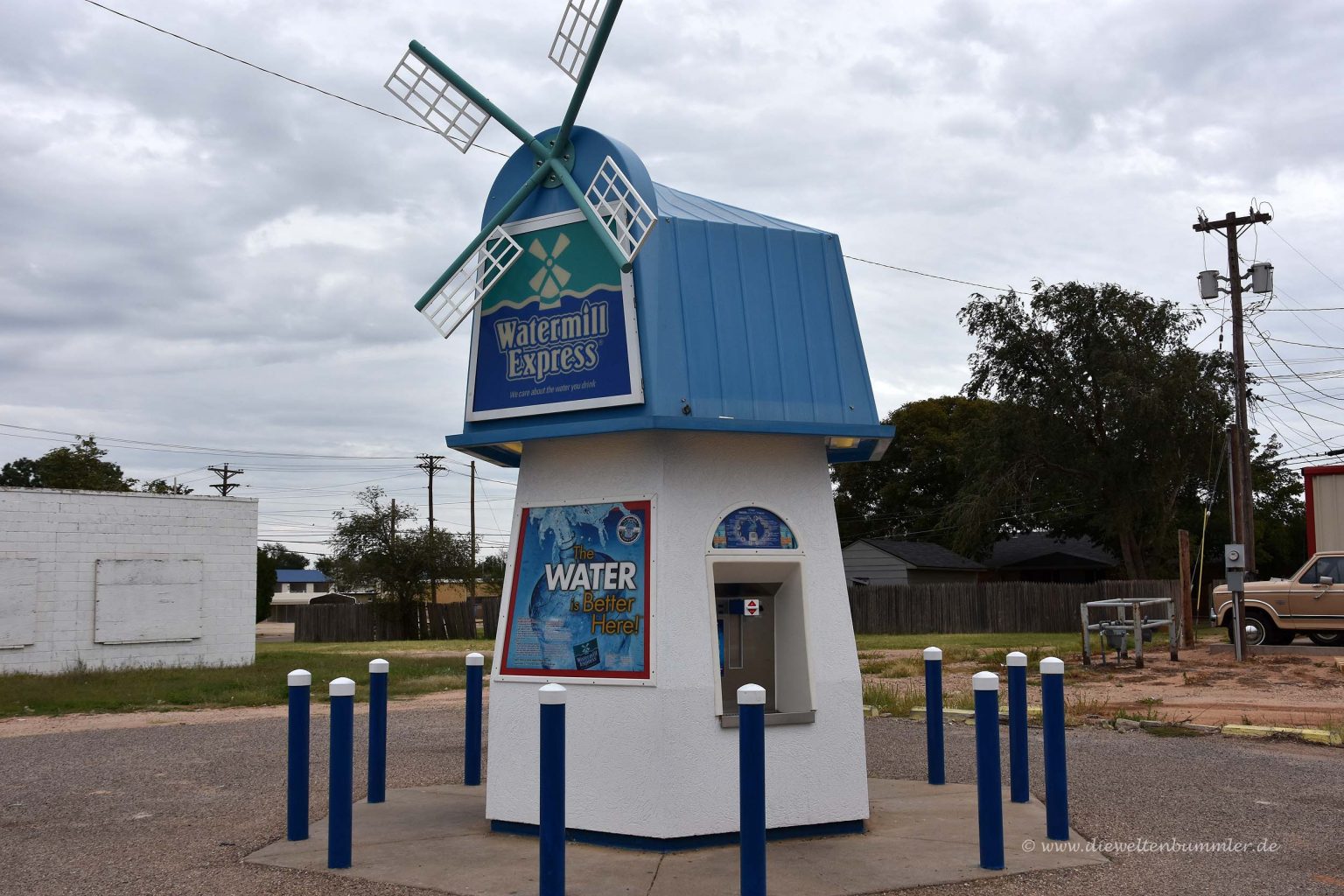 Wasserautomat als Windmühle
