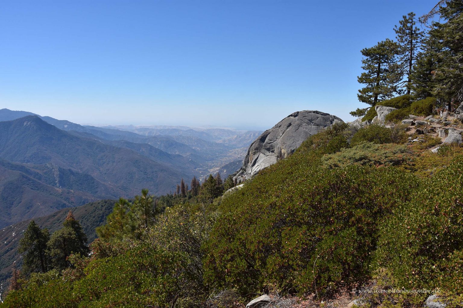 Ausblick im Sequoia-Nationalpark