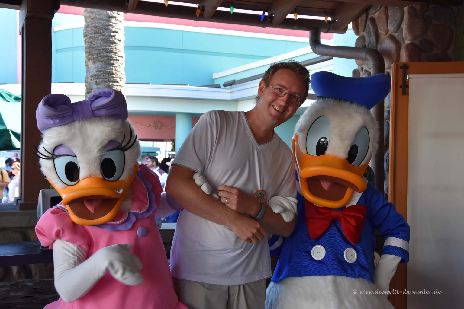 Zusammen mit Donald und Daisy