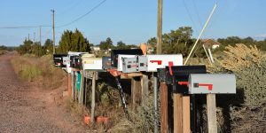 Briefkästen-Ansammlung