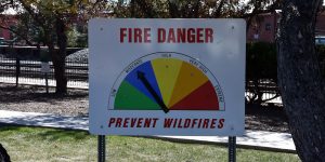 Hinweis auf Feuergefahr