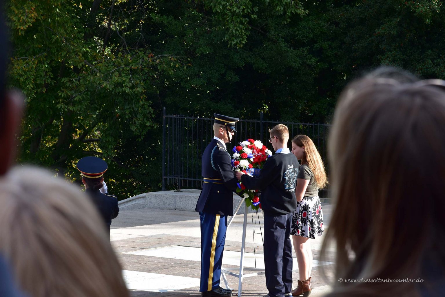 Zeremonie am Grab des unbekannten Soldaten
