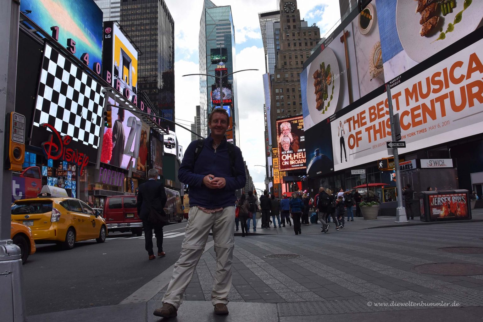 Michael Moll am Times Square