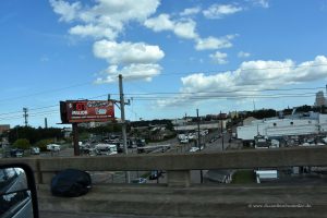 Unten links der Stellplatz von New Orleans