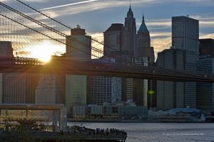 Manhattan im Sonnenuntergang