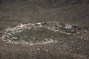 Ground Zero im Krater