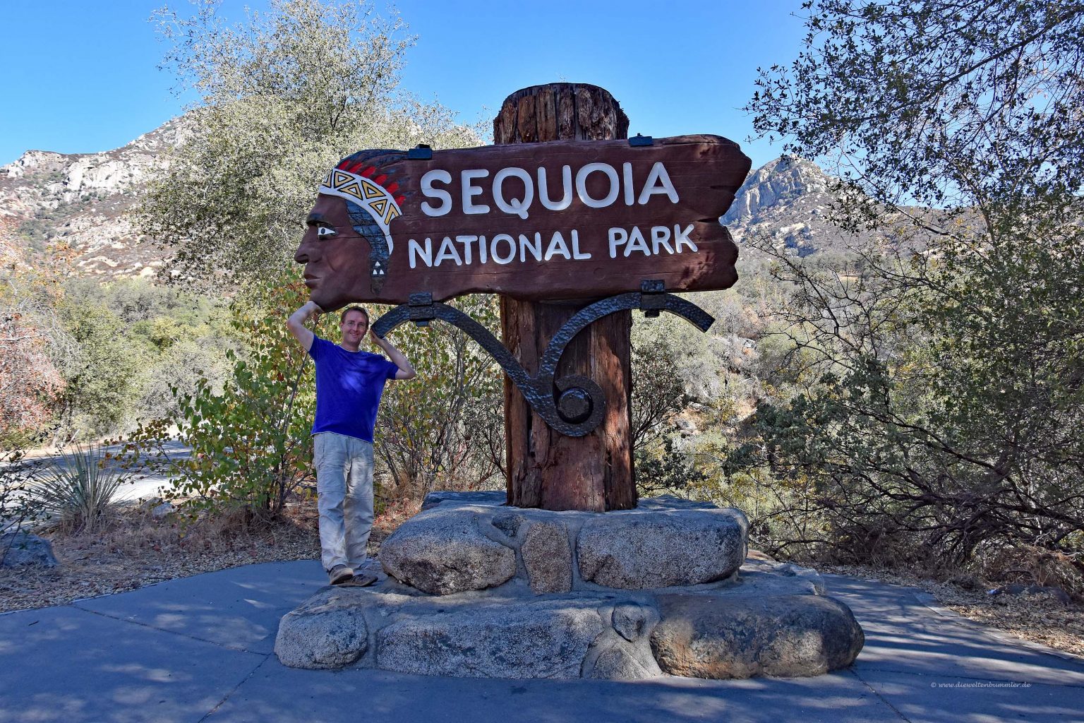 Michael Moll am Sequoia-Nationalpark