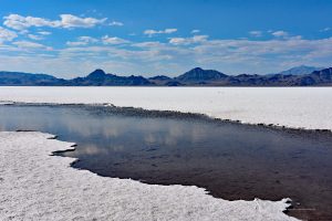 Wasser im Salt Lake