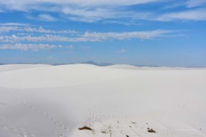 Schneeweiße Sandlandschaft