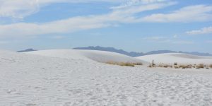 Wanderweg im White Sands National Monument