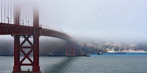 Spaziergang über die Golden Gate Bridge