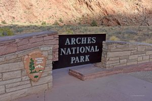 Eingang zum Arches National Park