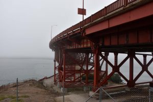 Golden Gate Bridge von unten