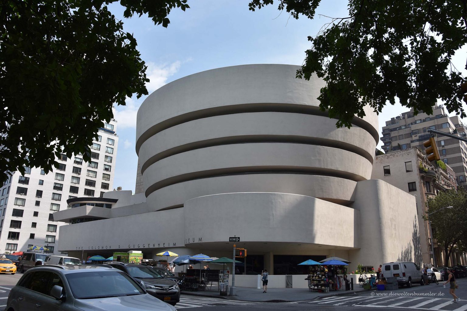 Guggenheim-Museum an der Ostseite des Parks