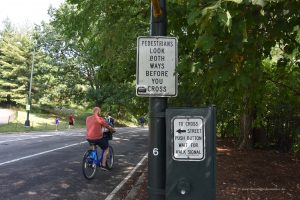 Park mit Ampelschaltung