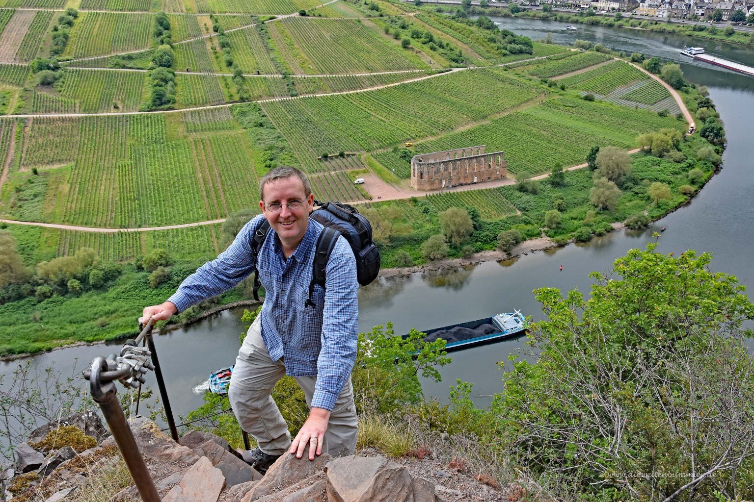 Michael Moll oberhalb der Mosel