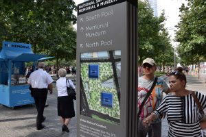 Infotafel am Ground Zero