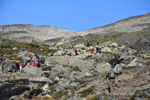 Später werden die Felsen größer