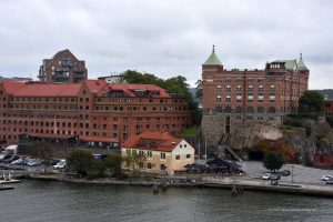 Blick von der Fähre auf Göteborg