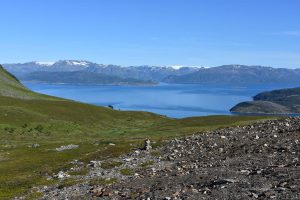 Ausblick unterwegs auf dem Weg zum Nordkap