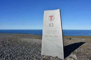 Beginn des Fernwanderwegs am Nordkap