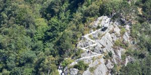 Aufstieg auf den Berg Aksla