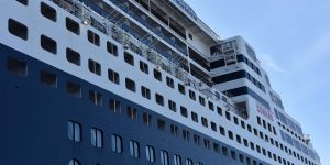 Auf diesem Schiff fuhren wir nach New York