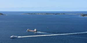 Aussicht vom Berg Aksla