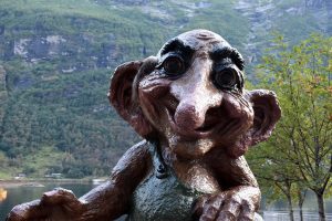 Troll im Geirangerfjord