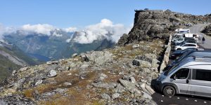 Parkplatz auf dem Dalsnibba